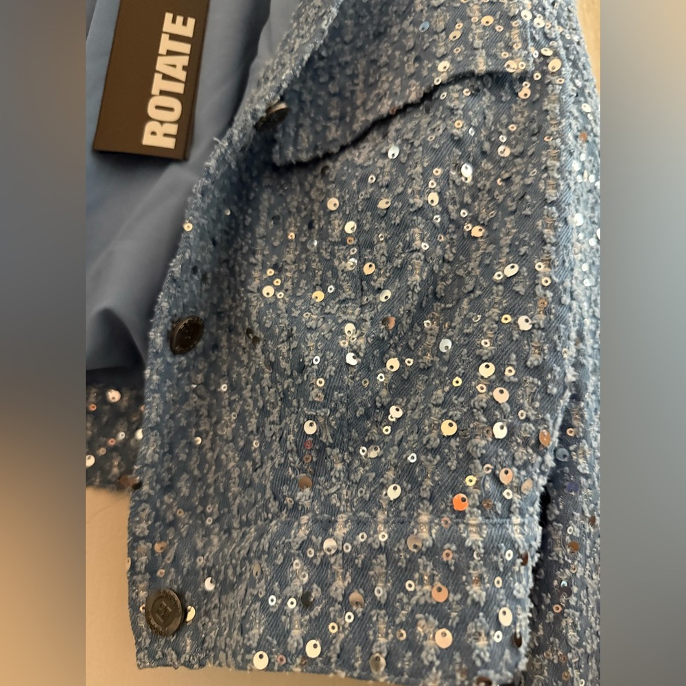 Rotate Birger Christensen Sequined denim ONLY jacket - Picture 5 of 8